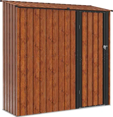 Immagine prodotto di vidaXL Capannoni da giardino Marrone 203,5 x 73 x 200 cm Metallo