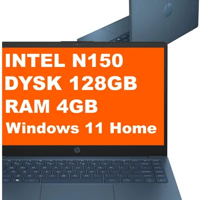 Produktbild von HP Laptop 14-ep2012wm / B5WX5UA / Intel N150 / 4GB / 128GB UFS / Intel UHD / HD / Win 11 / Niebieski