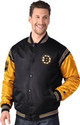 Zdjęcie produktu dla Kurtka STARTER NHL Boston Bruins ENFORCER Varsity Satin - L