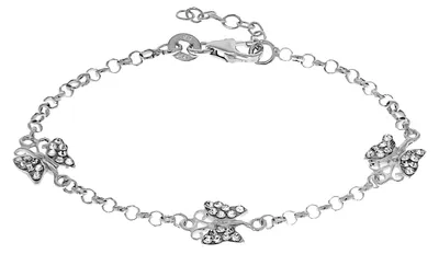 Produktbild von Kinder Armband 925 Sterling Silber mit Kristall