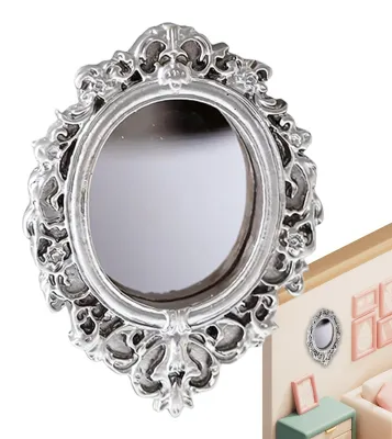 Zdjęcie produktu dla Eleganckie, owalne lustro ścienne do dekoracji wnętrz