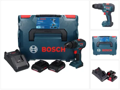 Zdjęcie produktu dla Bosch GSB 18V-55 PROFESSIONAL, Wiertarka pistoletowa, Zamek centralny, Bezszczotkowy, Czarny, Niebieski, Czerwony, 1,3 cm, 1800 RPM