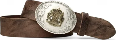 Produktbild von FRONHOFER Trachtengürtel mit Bayernwappen zweifarbig, echt Leder