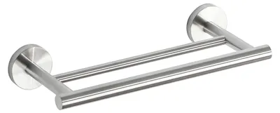 Obrázok produktu pre Držiak na uteráky do kúpeľne, dvojitý, 30 cm, brúsený povrch
