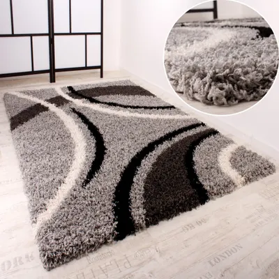 Produktbild von Shaggy Teppich Hochflor Langflor Teppich versch. Farben u. Grössen Grösse 120x170 cm