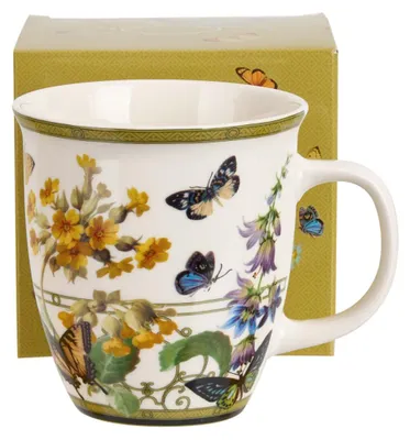 Produktbild von DUO Becher FLORAL RHAPSODY, 650 ml, New Bone China Porzellan, in Geschenkbox