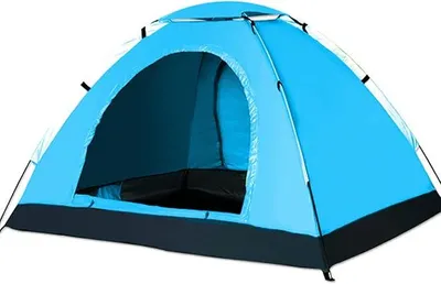 Imagen del producto de Silecomplaza Zelt, tienda de cúpula para 2-3 personas, tienda de camping con protección solar y toldo, ideal para senderismo, camping, actividades al aire libre y festivales