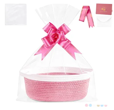 Immagine prodotto di Cesto regalo vuoto, dimensioni 30x20x12 cm - Cesto decorativo per regali