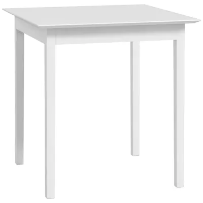 Productafbeelding van Keukentafel, eettafel, vierkante tafel, modern design, 75 cm x 75 cm x 76 cm, wit
