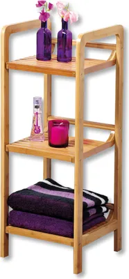 Produktbild von Kesper Regal Bambus 30 x 30 x 70 cm, 3 Ablagen, naturbelassen, Ordnungshelfer und Deko-Element