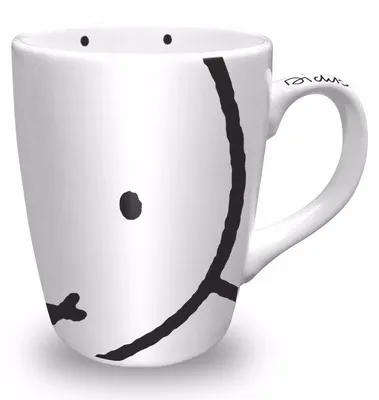 Produktbild von Becher/Tasse - Miffy Schnauze - weis/schwarz - 230 ml - Porzellan