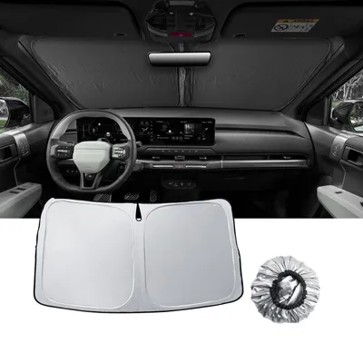 Image de Omgoods - Pare-soleil pliable pour voiture, offrant une protection contre les rayons UV et la chaleur