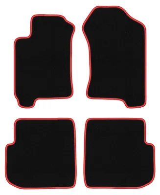 Immagine prodotto di Tappetini in moquette per Subaru Forester I 1997-2002 (crossover) – set 4 pezzi, nero/rosso, su misura – Wielganizator CARLUX