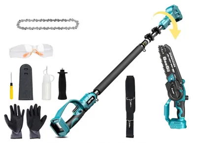 Obrázok produktu pre Astschere – akumulátorová, s dlhou rukoväťou – 20 cm čepeľ – 3 m predlžovacia tyč – na strihanie stromov – kompatibilná s akumulátorom Makita 18 V – bez akumulátora