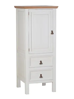 Produktbild von MiaMöbel Küchenmodul Mexico Möbel 63x155x65 cm Landhausstil Massivholz Pinie Weiß