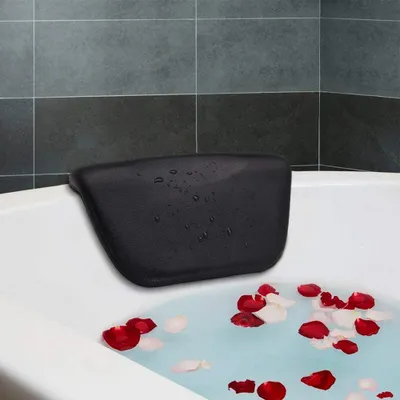 Produktbild von Badewannenkissen, PolyurethanBadekissen mit Saugnäpfen, Nackenkissen Kopfstütze für Badewanne Spa Whirlpool, Ergonomische Kopfstütze Kopf, Hals, Rücken und Schultern