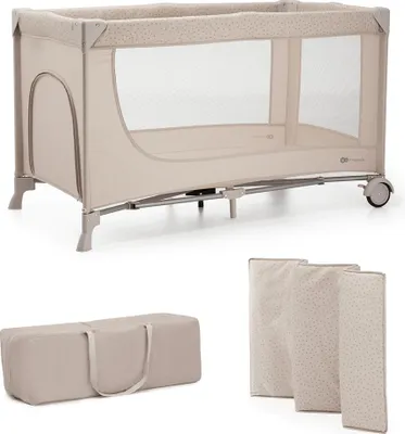Immagine prodotto di Kinderkraft Joy 2: Lettino da viaggio multifunzionale, color beige