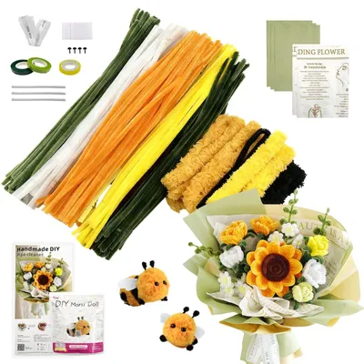 Produktbild von Solidchoice – Blumenstrauß mit Bienensaugern, kreatives Bastelset