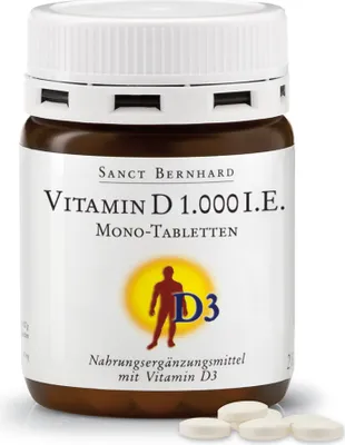 Produktbild von Sanct Bernhard Vitamin D 1000 I.E. 250 Tabletten