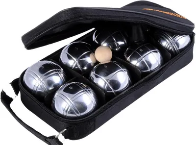 Image de Jeu de boules - 8 boules dans un sac zip noir
