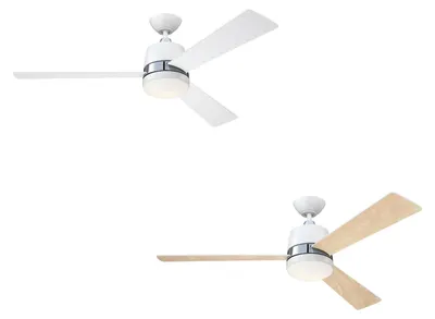 Immagine prodotto di Ventilatore da soffitto Tristan Bianco 132 cm con luce e telecomando