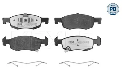 Produktbild von MEYLE 025 221 4317/PD Bremsbeläge Vorne für OPEL Corsa E Schrägheck (X15) Corsa E Schrägheck Kastenwagen (X15) für VAUXHALL Corsa Mk IV Schrägheck
