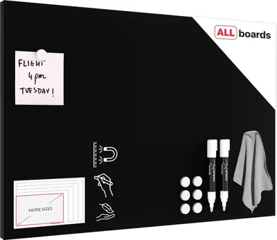 Immagine prodotto di Lavagna magnetica 60×40 cm da GESSO NERA CHALKBOARD Metalboards+ accessori