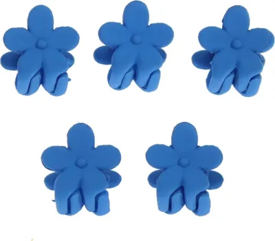 Produktbild von 5 x Mini Haarklammern Claw blau