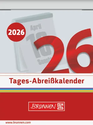 Obrázok produktu pre BRUNNEN 1070302006 Tagesabreißkalender 53,6x71mm Nr.2