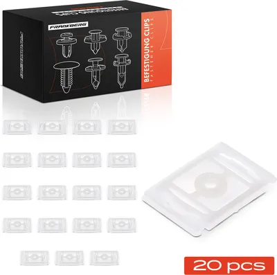 Produktbild von Frankberg 20x Befestigungsclips Zierleisten für Audi 100 4A2 A3 8L1 A4 8D2 A6 A8 4D2 4D8