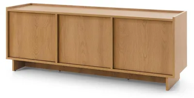Imagen del producto de FURNLUX, mueble de TV Yasumi, color marrón. Dimensiones: 147 x 55 x 39 cm