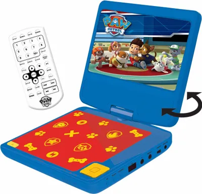 Obrázok produktu pre Lexibook Paw Patrol DVDP6PA, Detský DVD prehrávač, 6 rok / roky, Modrá, Červená