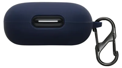 Produktbild von kwmobile Schutzhülle für Anker Soundcore Sport X20 Hülle - TPU Silikon Case für Kopfhörer Ladecase - stoßfestes Cover mit Karabiner - Dunkelblau