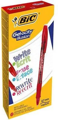 Obrázok produktu pre BIC - Gélšrijk BIC Gelocity Ilseusion M Red | 12 kusov