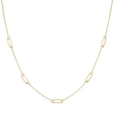 Produktbild von Karat Halskette Collier Damen Ovale Glieder 375er Gelbgold 99083140450