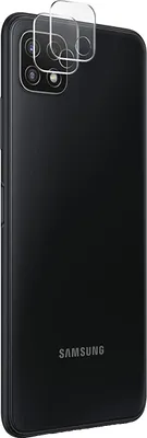 Obrázek produktu pro Ochrana fotoaparátu pro Samsung Galaxy A22 5G [2 kusy] Ochranná fólie na fotoaparát Průhledná fólie z tvrzeného skla Fólie na zadní stranu objektivu proti poškrábání Ochranná fólie na objektiv Phonillico®
