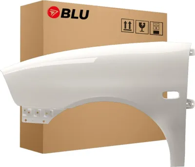 Zdjęcie produktu dla BLU Błotnik Premium pasujący do Seat Ibiza Cordoba (6L - III 3. Generation) LB9A Lewy Biały CandyWeiss | 2002-2008 | Przedni Przód | Lakierowany | Gotowy do montażu | Ocynk