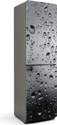 Zdjęcie produktu dla Krople na szkle - osłona magnetyczna na lodówkę - folia dekoracyjna magnetyczna do kuchni - magnes na lodówkę deco - samoprzylepna tablica magnetyczna - folia magnetyczna na drzwi lodówki - 60x205 cm