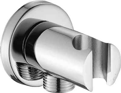 Immagine prodotto di Raccordo angolare di design con supporto cromato per soffione doccia