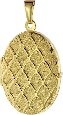 trendor 75535 Medaillon mit Netzmuster Gold 333 / 8K 1