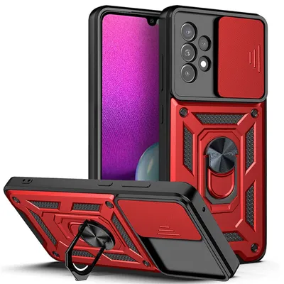 Produktbild von Outdoor Panzer Hülle für Samsung Galaxy A53 5G mit Kameraschutz Ringhalter  Rot