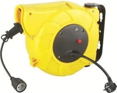 Produktbild von Automatischer Kabelaufroller, 20m, H05VV-F 3x1,5mm², IP20, 2300W Abgerollt, 1000W Aufgerollt