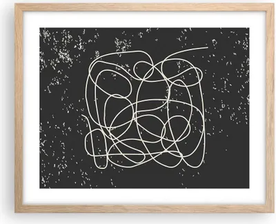 Produktbild von Gerahmtes Poster - Rahmen in heller Eiche - Modern Linie Schwarz - 50x40 cm - Wand Bild - Wanddeko - Wandbilder - Kunstposter - Wandposter - Bilderrahmen - Bilder - Kunstdruck - P2NAA50x40-4649