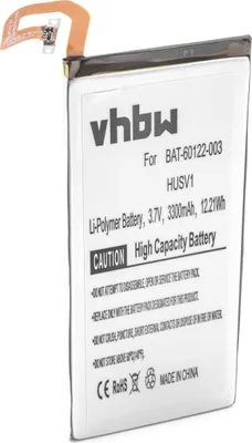 Produktbild von vhbw Akku kompatibel mit Blackberry Priv, STV100-3 TD-LTE, STV100-1, STV100-2 XLTE, RHK211LW Handy Smartphone Telefon (3300 mAh, 12 V, Li-Polymer)