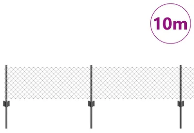 Immagine prodotto di vidaXL Recinzione a maglie con pali 10 x 0,4 m (L x A)