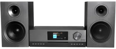 Produktbild von Soundmaster ICD5000SW, Home-Audio-Towersystem, Aluminium, Grau, Vorderseite, 50 W, 2-Wege, DAB+, FM