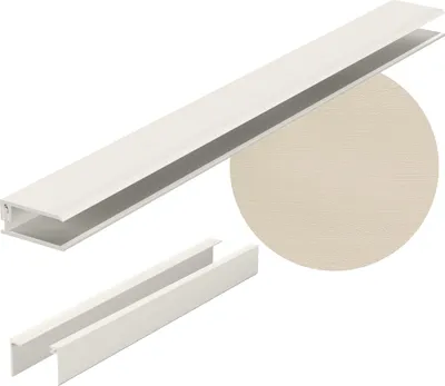 Produktbild von VOX KERRAFRONT Endleiste - Abschlussprofil für Fassadenpaneele - PVC - UV-beständig - 3,00 m - Mastic