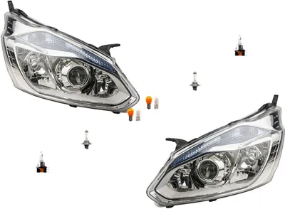 Produktbild von Scheinwerfer passend für Ford Transit 12 12-17 Leuchtmittel Satz L R 1801818 1778053 1779186 1783376 1811479 1866470 BK2113D153BD B Johns