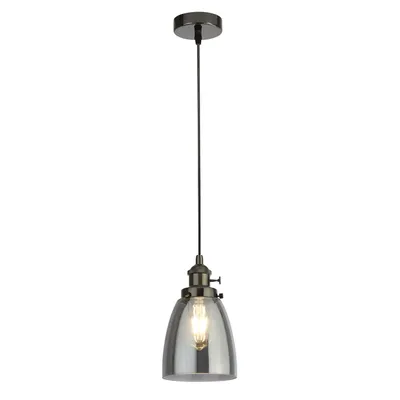 Zdjęcie produktu dla Lampa wisząca Island 1-światło szklany klosz brązowe przydymione szkło