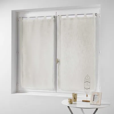 Produktbild von Küchengardine HALTONA, kurz, 60 x 160 cm, natürliche Farbe, 2 Stück